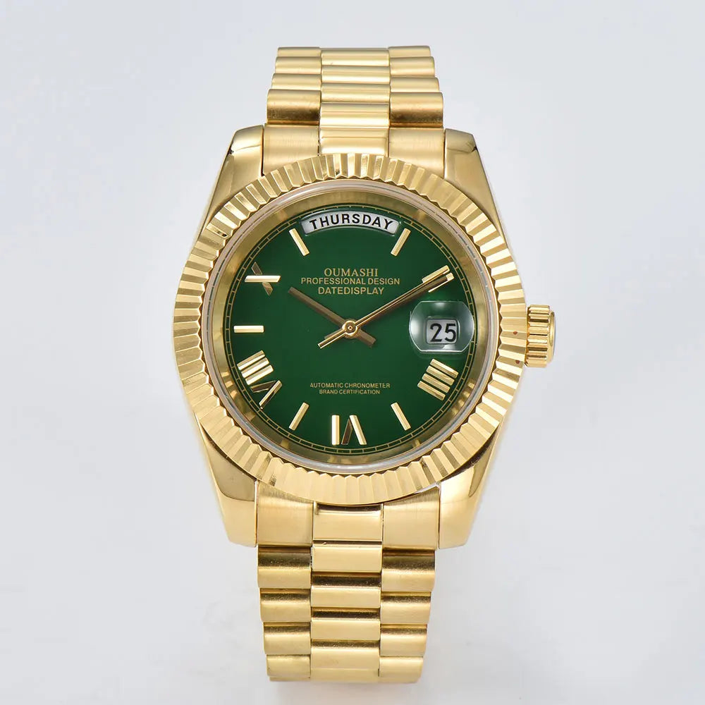 miyota 8285 watch for men automatic movement mechanical watches Stainless Steel Sapphire Glass Case Waterproof Watch mens watch