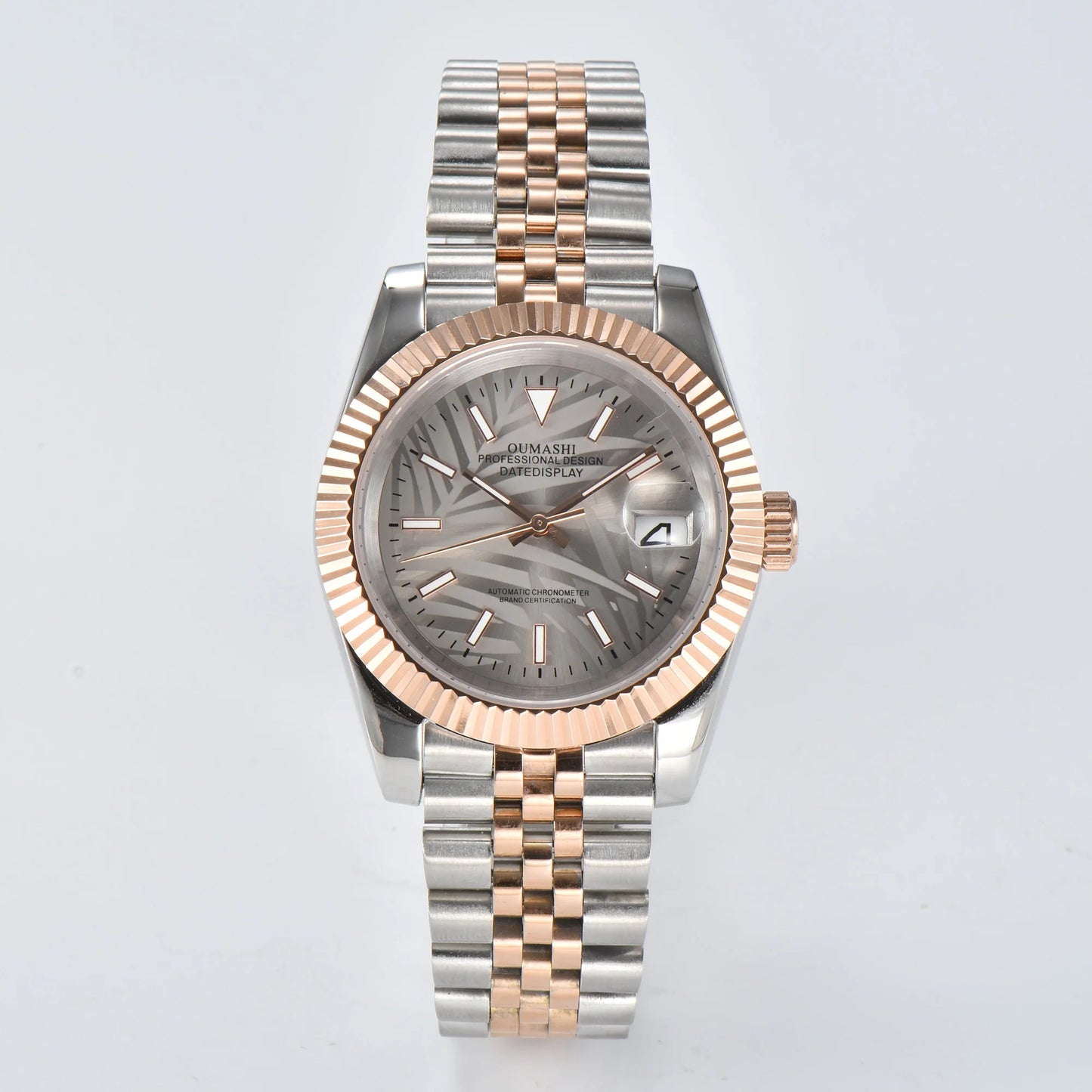 watches Men 36mm/39mm Automatic mechanical Rose Gold watch NH35 stainless steel sapphire waterproof 10Bar C3 green luminous