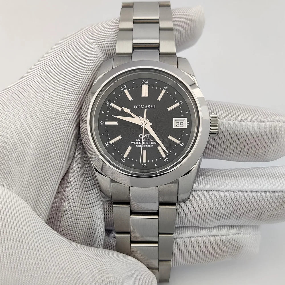 Watches NH35A 39mm GMT Dials NH34 Stainless steel luxury men's Watch Automatic mechanical sapphire glass waterproof 10ATM