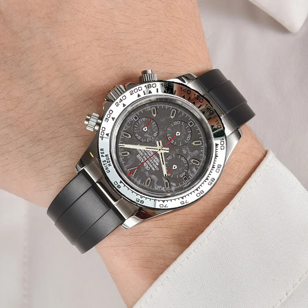 VK63 WATCH Luxury 39mm quartz Chronograph Business Watch Men's VK Series 63 Sport Sapphire Glass Ceramic bezel insert men watch