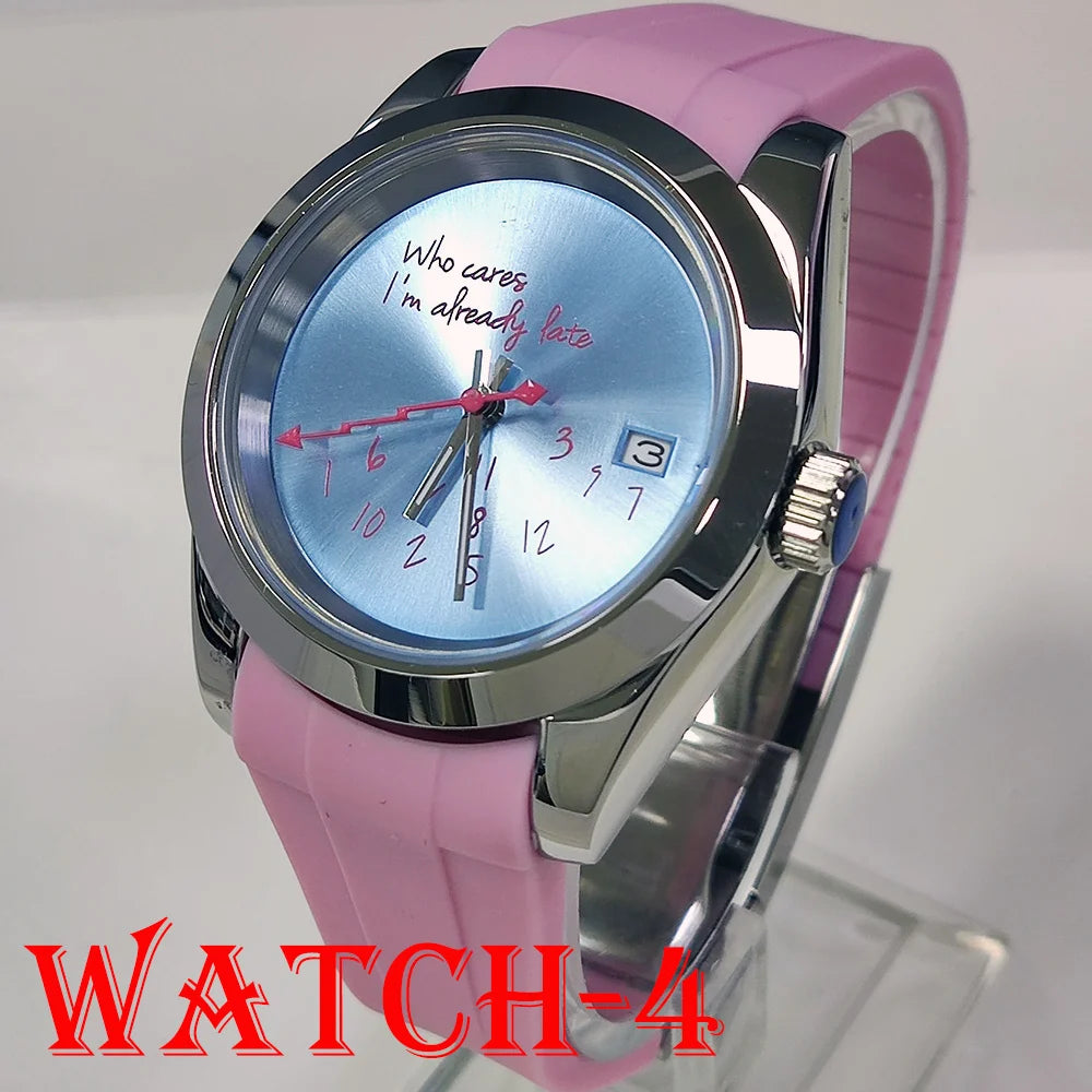 Hot sale NH35A watch for man Who cares if I'm already late NH35 Automatic Movement Sapphire glass 39mm NH35 watches