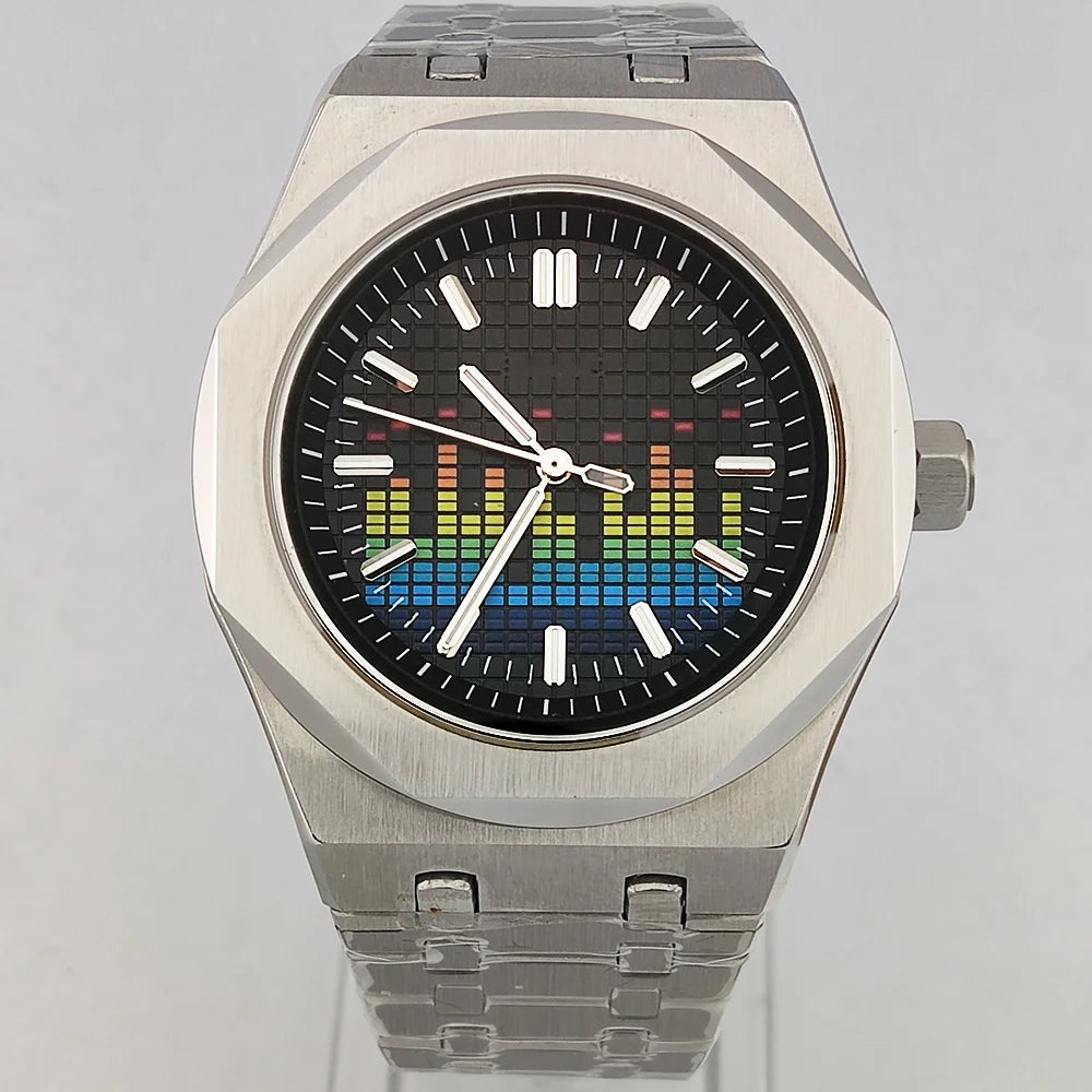 MIYOTA 8215 Men's Mechanical Automatic Watch Luxury C3 Glow-in-the Dark AR Sapphire 100m waterproof Music Festival Watch for men