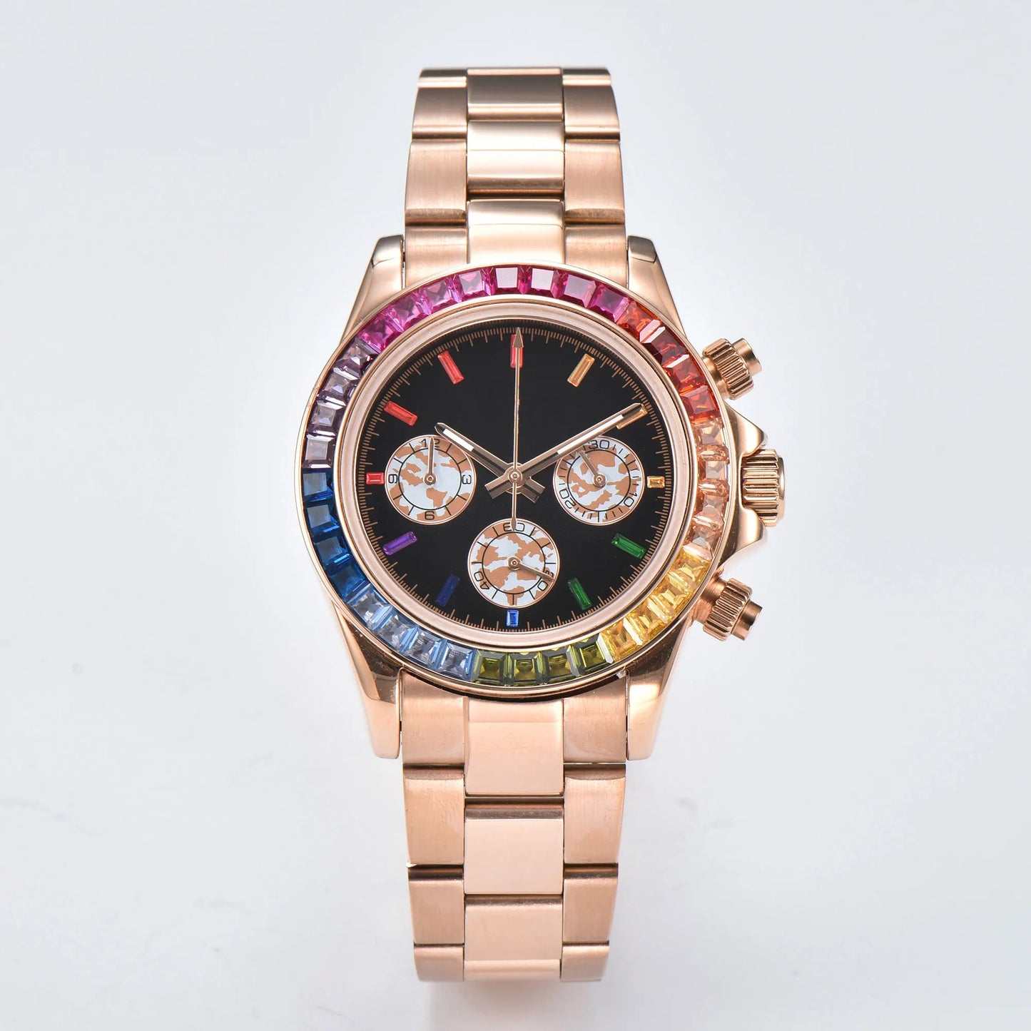 Men's VK63 Chronograph Watch Sapphire glass stainless steel waterproof case Luminous solid case Men's sports watch