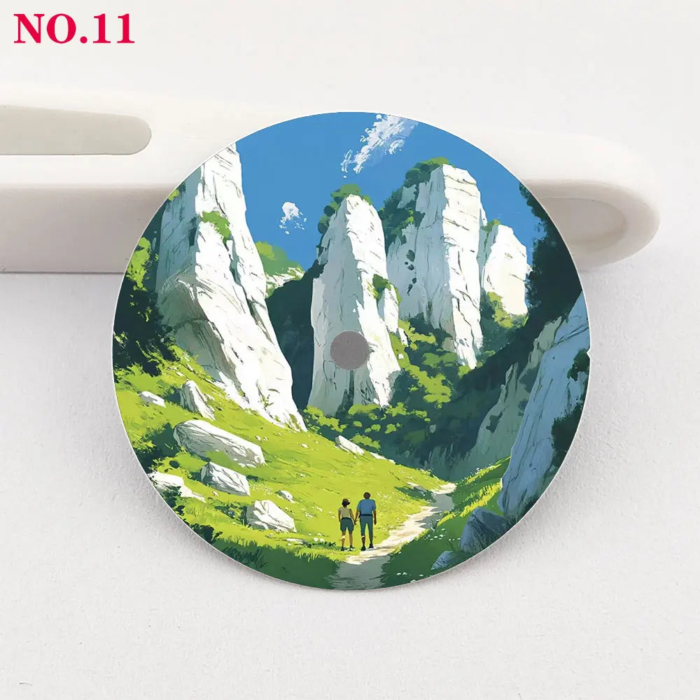 The 28.5mm dial NH35 dial Hiking Creative color-printed series dial is suitable for NH36/35 movement wristwatch accessories