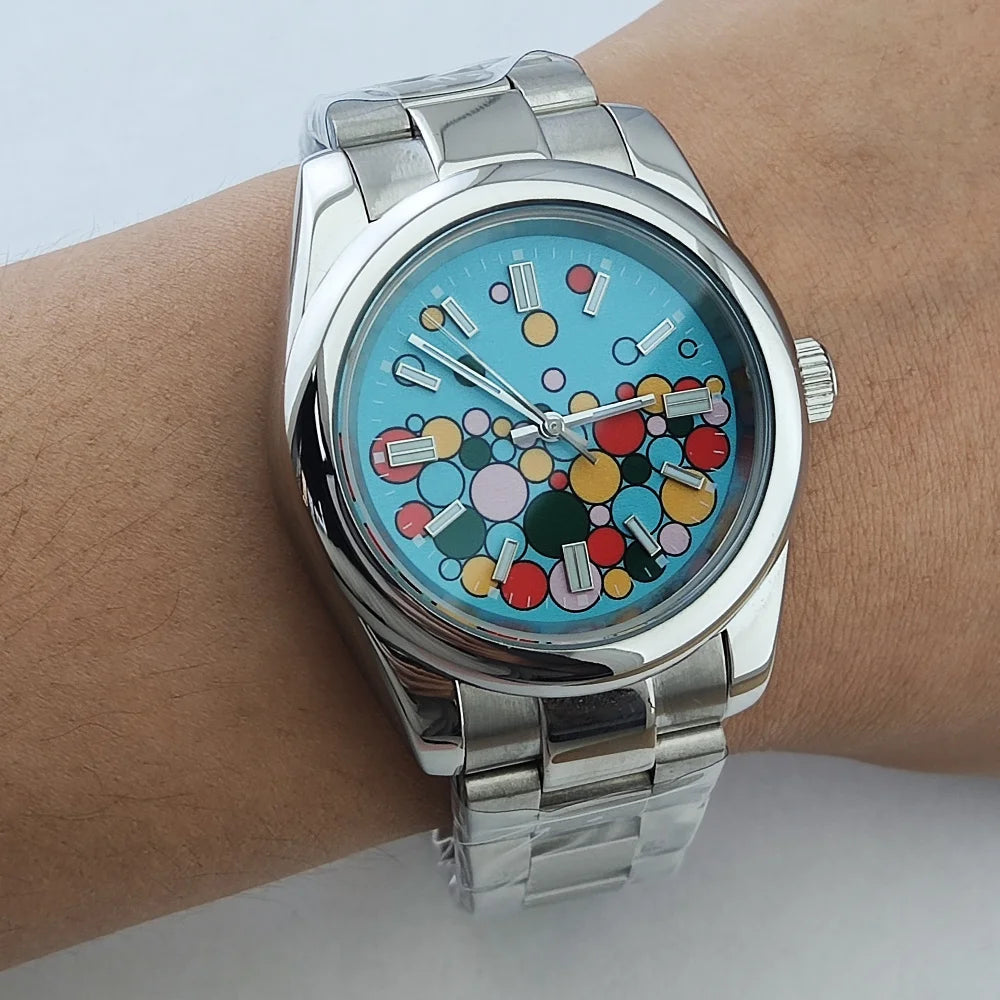 Bubble ball watch 36MM/39MM Women/Men Automatic Mechanical Watches NH35 Sapphire Stainless Steel 10Bar Relogio Masculino