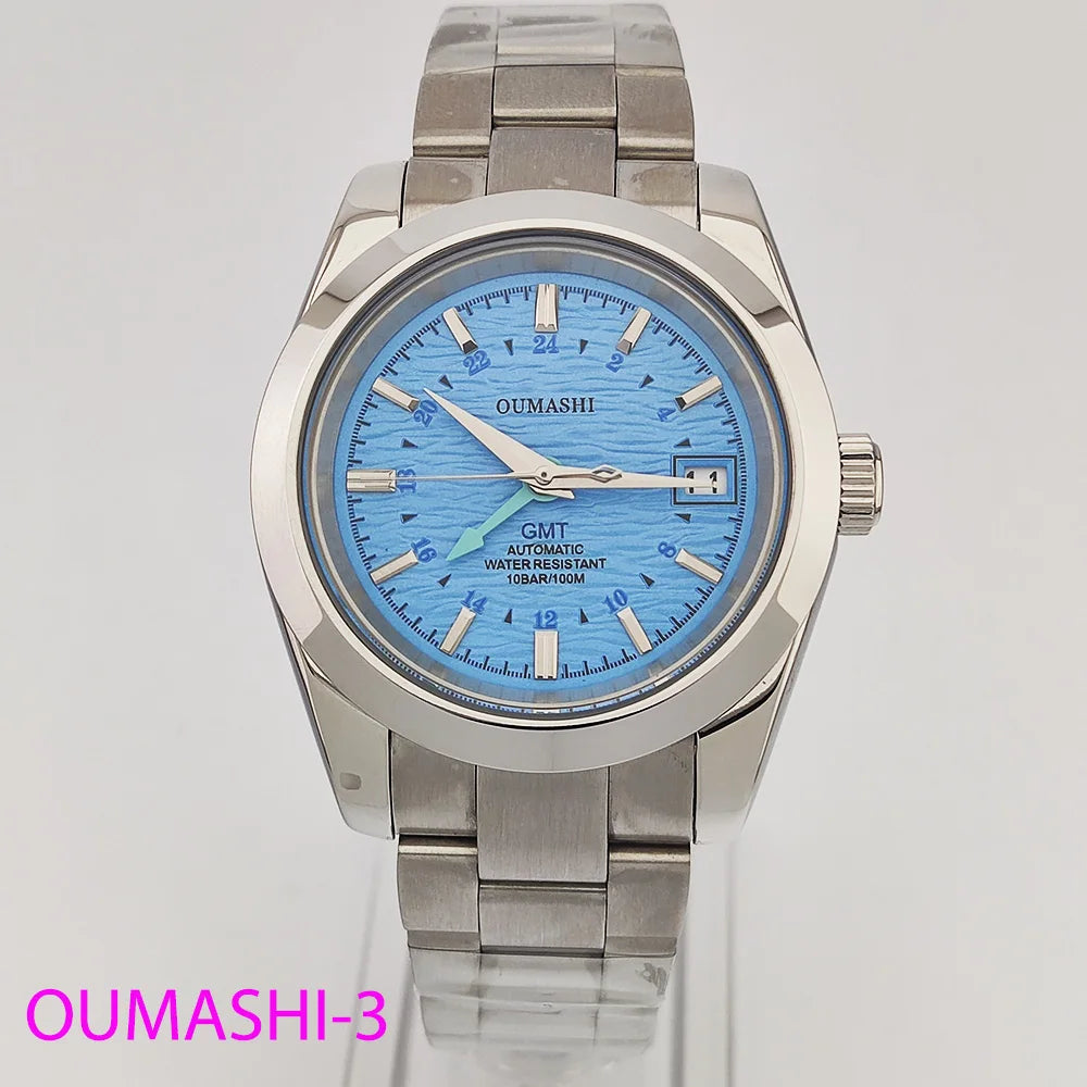 Watches NH35A 39mm GMT Dials NH34 Stainless steel luxury men's Watch Automatic mechanical sapphire glass waterproof 10ATM