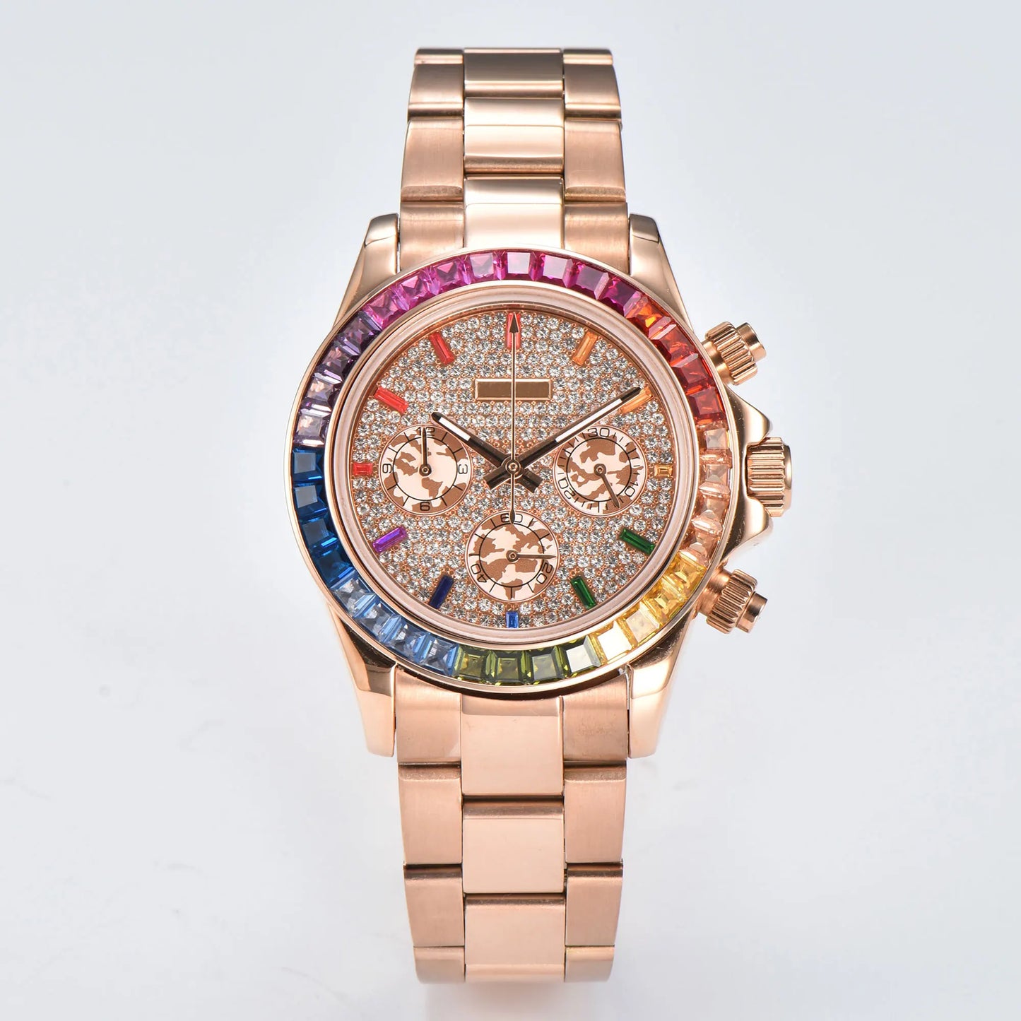 Men's VK63 Chronograph Watch Sapphire glass stainless steel waterproof case Luminous solid case Men's sports watch