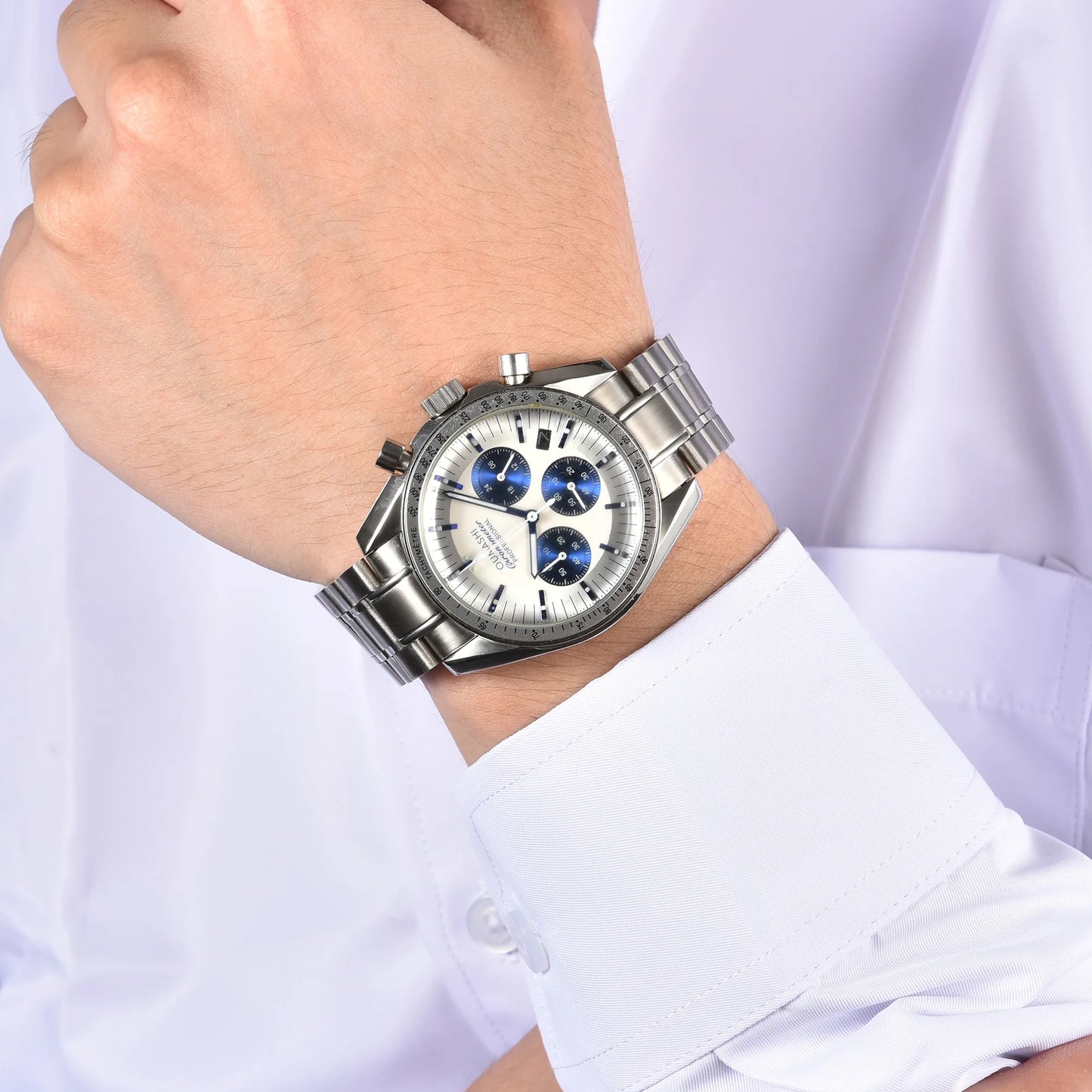 41.5mm Watch VK63 Movement Men's Watch Moonshot Design Fashion six-pin sapphire mirror luxury watch waterproof 10ATM