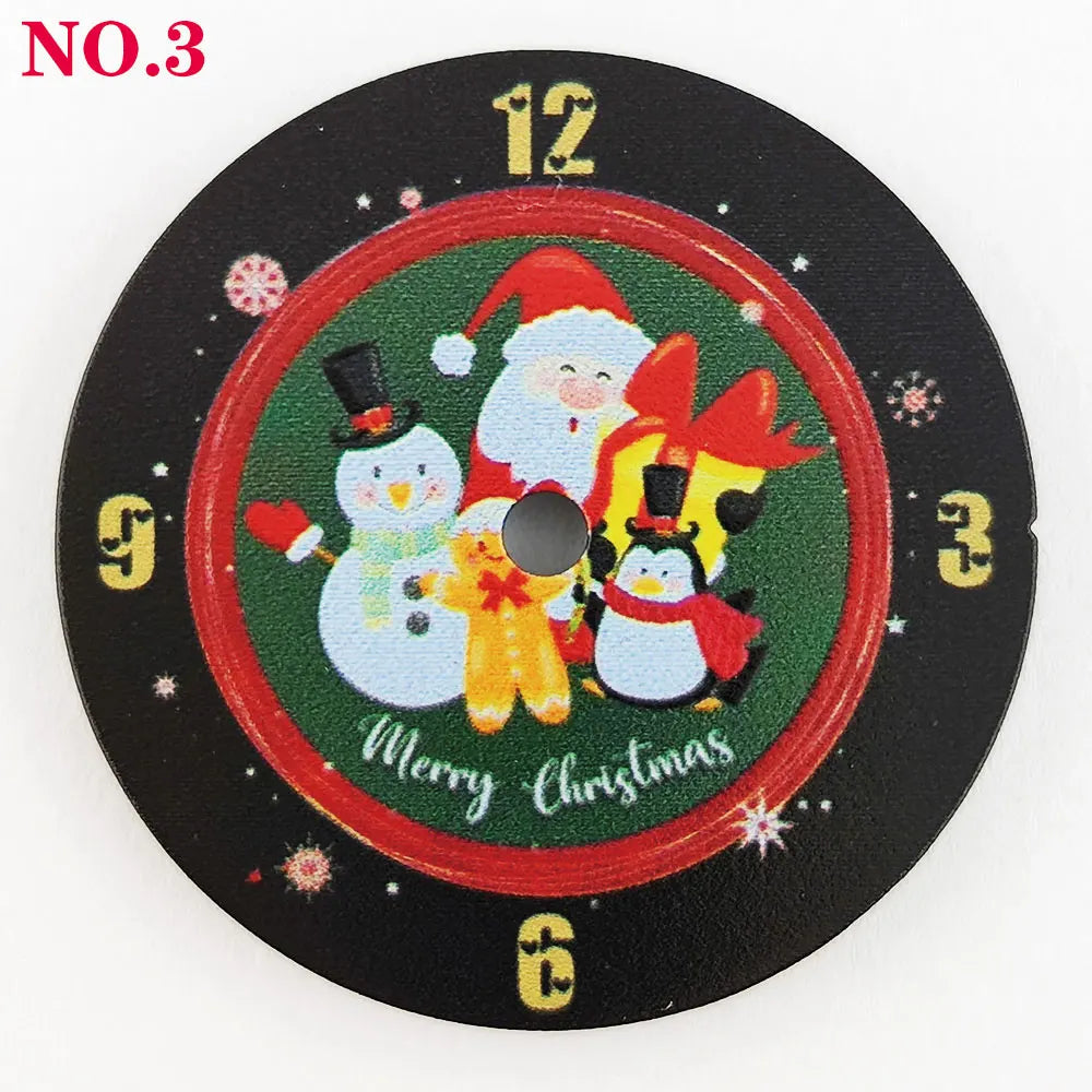 NH35 dial 28.5mm Christmas Creative watch dial men's watch accessory NH35 dial 4R for NH series movement
