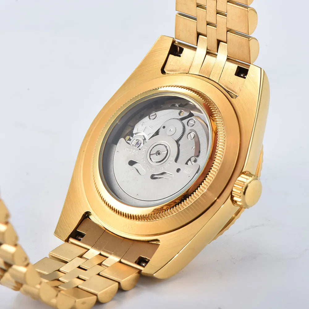 Watches 36mm 39mm NH35 watch Movement Purple Blue Green Gold Mother of Pearl 316 Stainless steel NH35a Mechanical watch for men