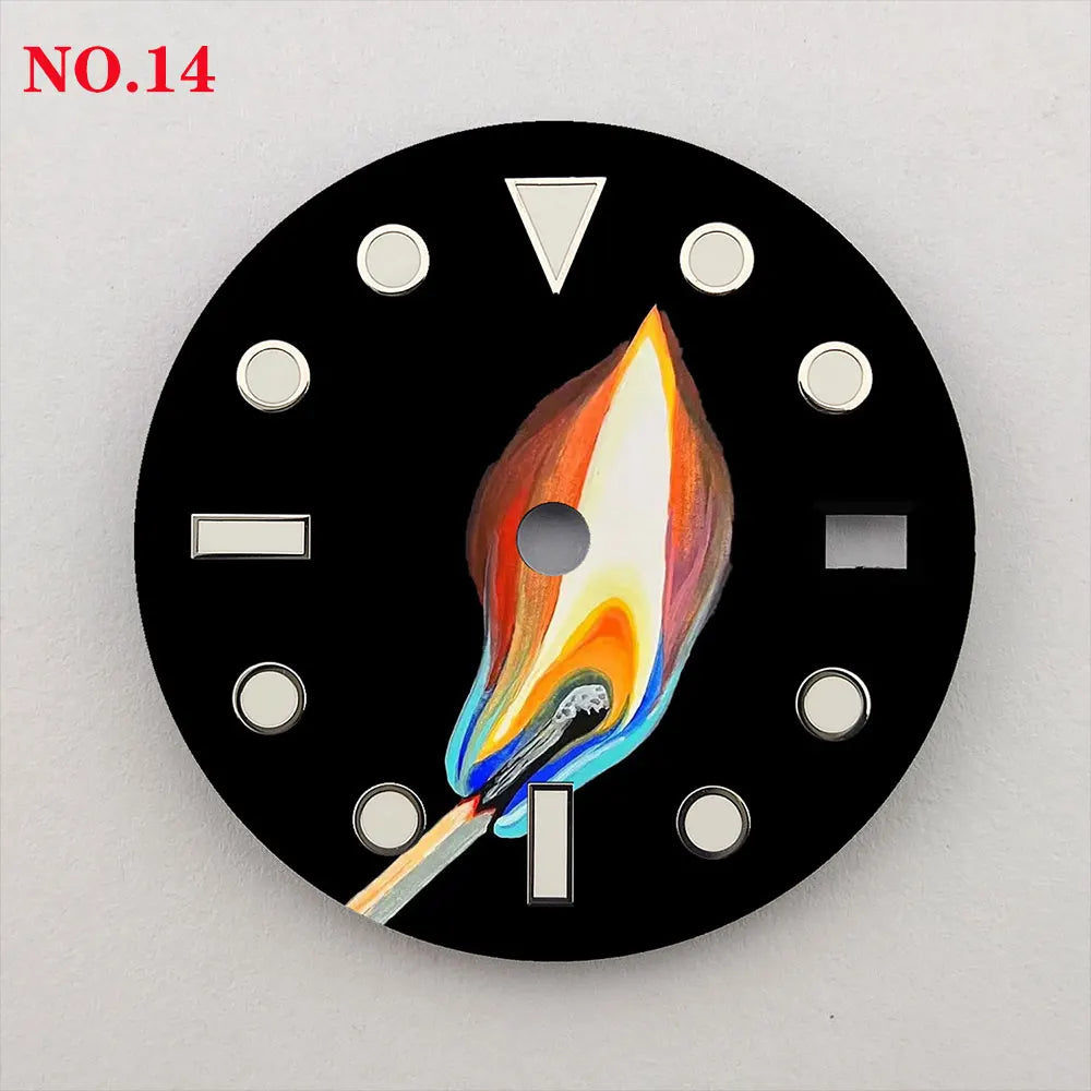28.5mm Creative Watch Dial Suitable for NH35/36 Movement NH35 Watch Modification Accessories Custom LOGO Dial