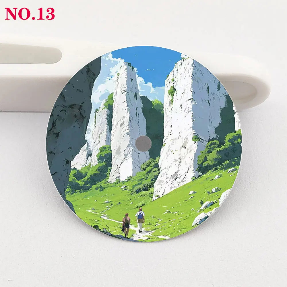 The 28.5mm dial NH35 dial Hiking Creative color-printed series dial is suitable for NH36/35 movement wristwatch accessories