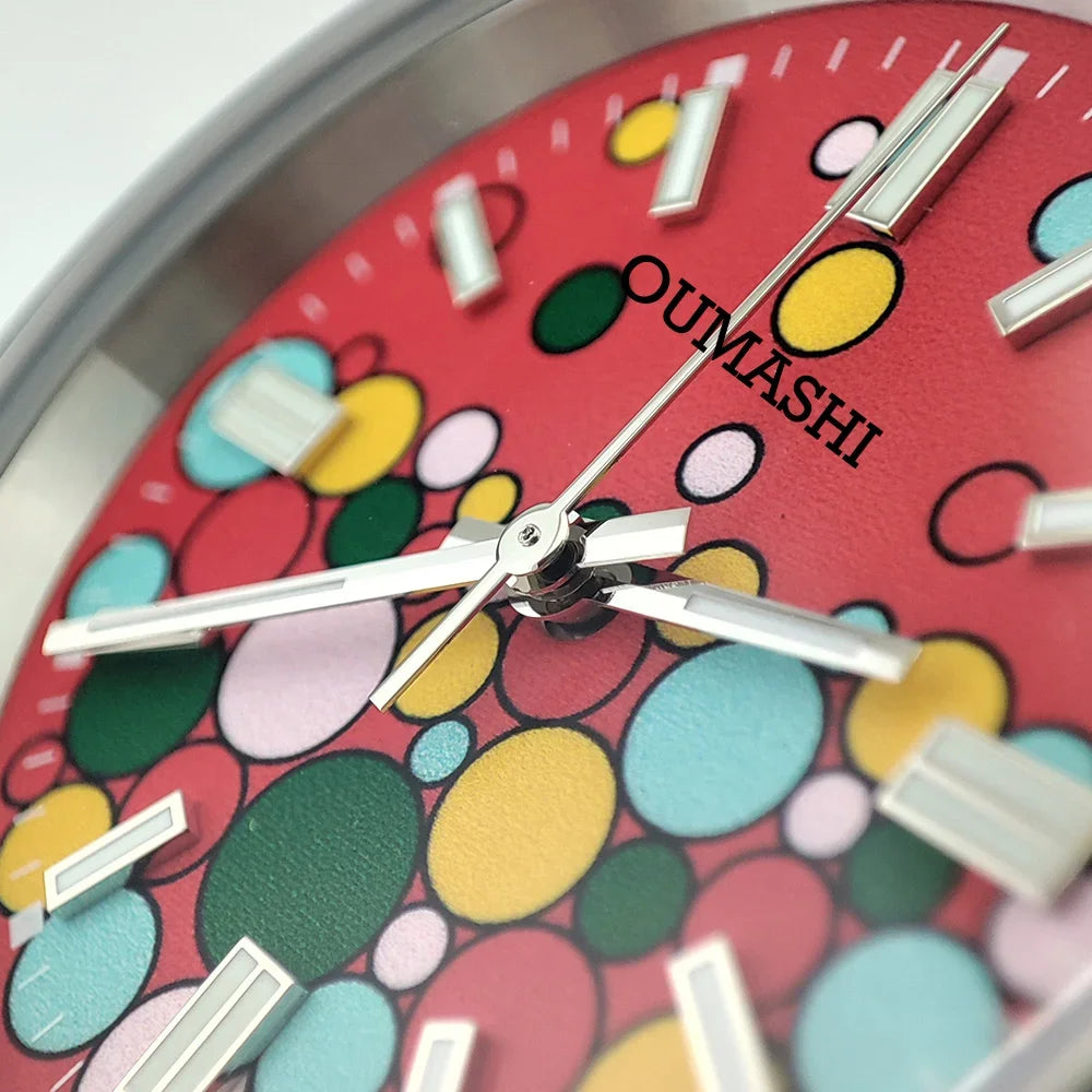 36mm/39mm Men's and women watches color bubble watch NH35 Mechanical watch sapphire glass waterproof watch rubber bracelet 20mm