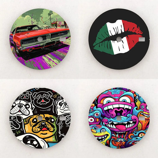 The 28.5mm dial NH35 dial creative color-printed series dial is suitable for NH35/36 movement watch accessories