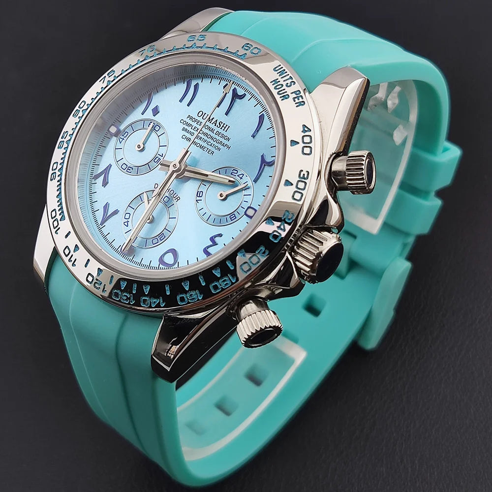 39.3mm VK Series 63 watch Men's watch Arabian Dial Men's watch Luxury Quartz watch VK63 Sport Chronograph Sapphire Glass watches