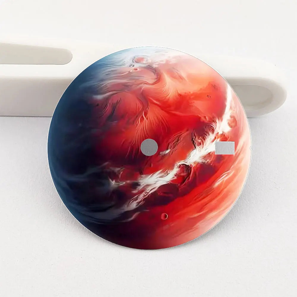 28.5mm dial NH35 dial Earth custom dial color printed watch components compatible with NH35/36 movement
