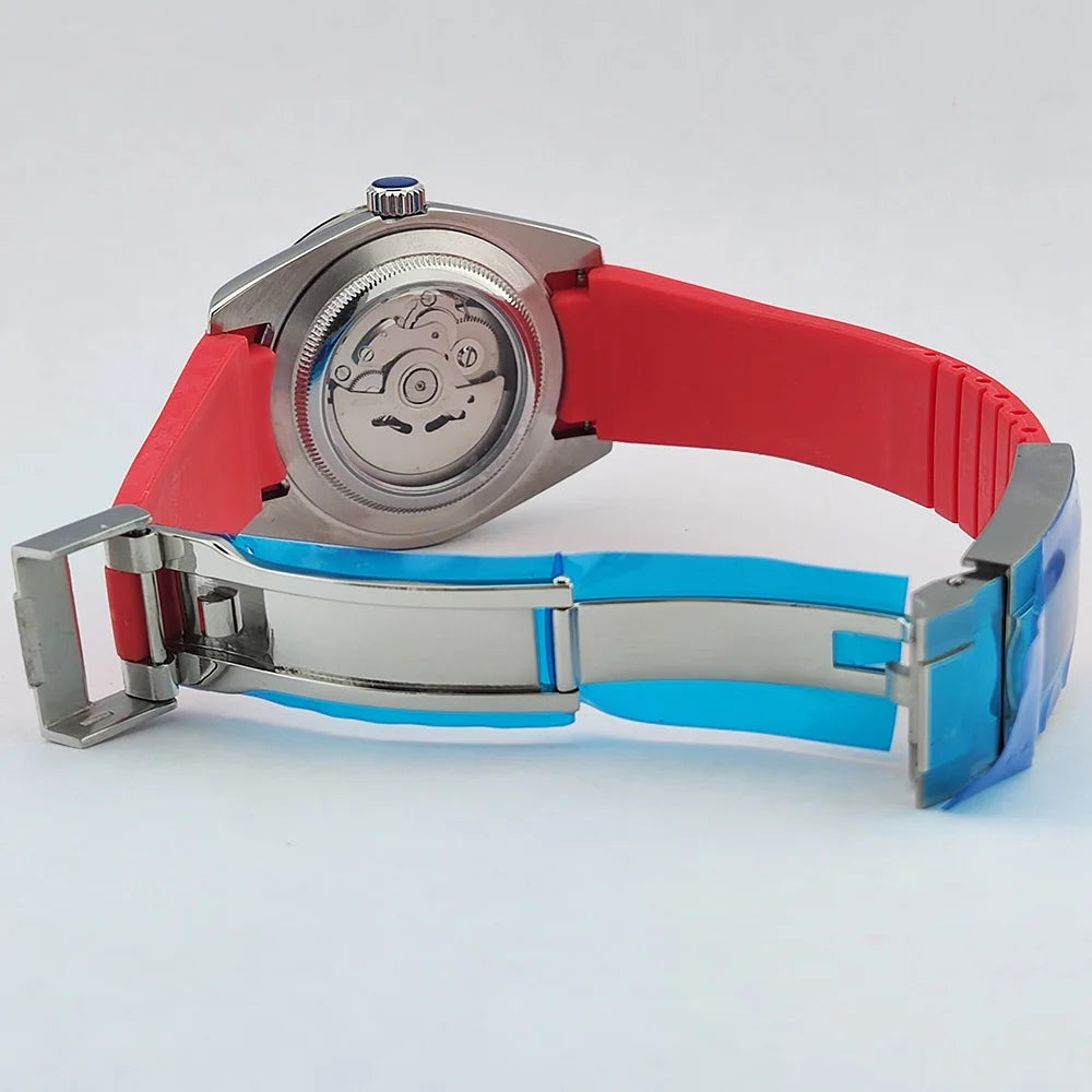 36mm/39mm Men's and women watches color bubble watch NH35 Mechanical watch sapphire glass waterproof watch rubber bracelet 20mm