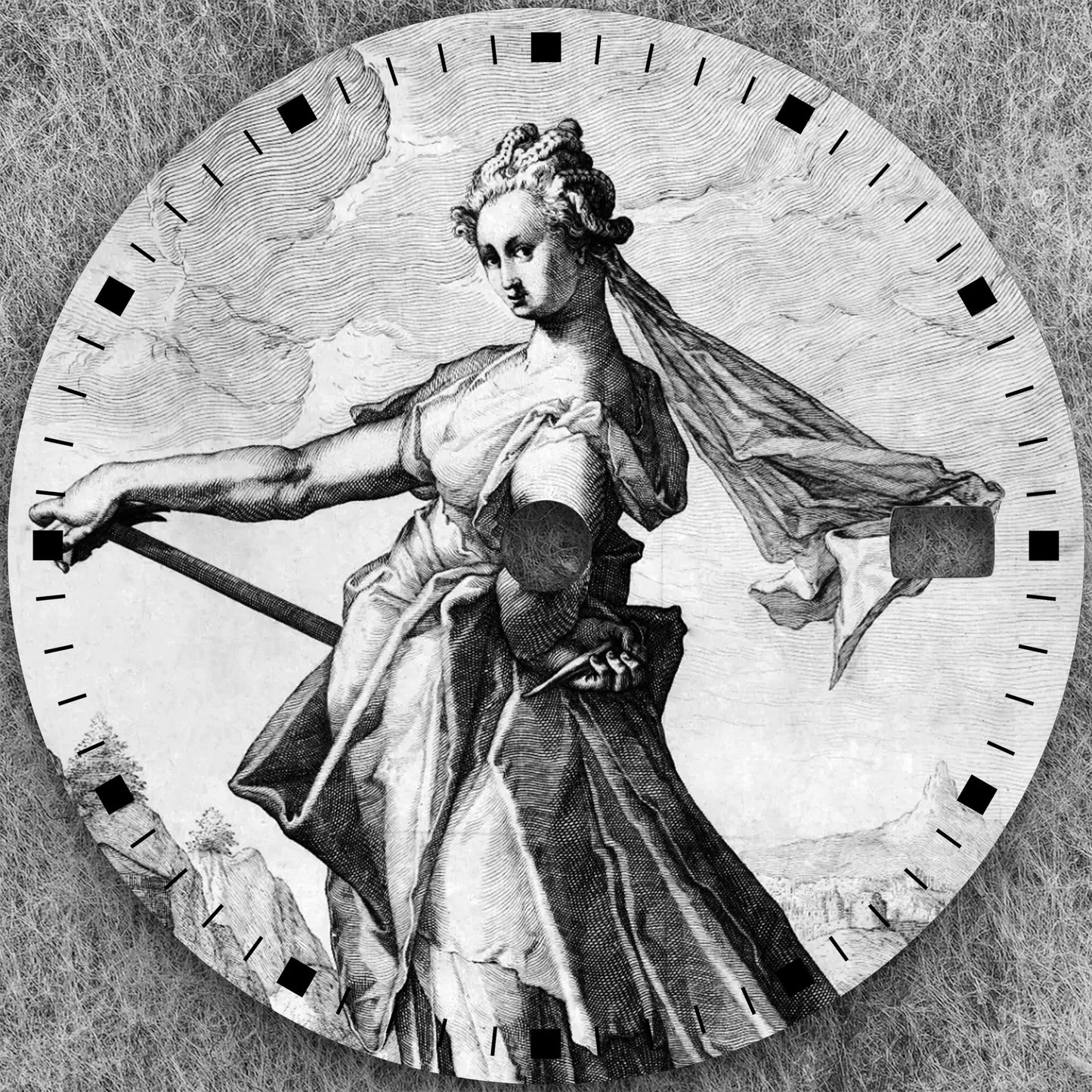 28.5mm NH35 Dial Exclusive high-end design quality watch dial from the Print Series suitable for the NH35 movement