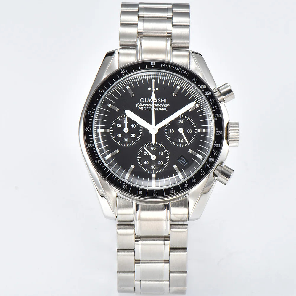 41.5mm Watch VK63 Movement Men's Watch Moonshot Design Fashion six-pin sapphire mirror luxury watch waterproof 10ATM