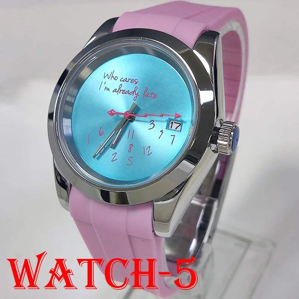 Hot sale NH35A watch for man Who cares if I'm already late NH35 Automatic Movement Sapphire glass 39mm NH35 watches