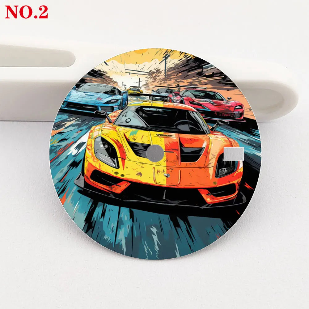 The 28.5mm dial NH35 dial sports car creative color-printed series dial is suitable for NH35/36 movement wristwatch accessories