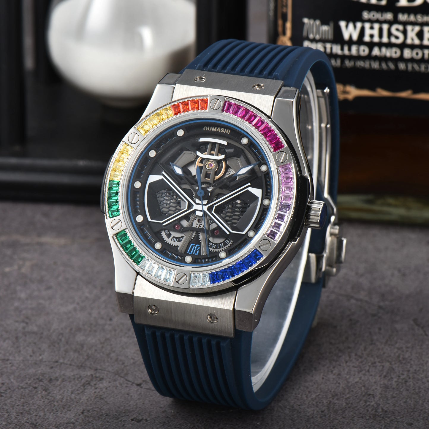 Luxury MITOTA8215 44.5mm Light Style Mechanical Watch 316L Stainless Steel Luminous Automatic Mechanical Waterproof Watch 10BRA