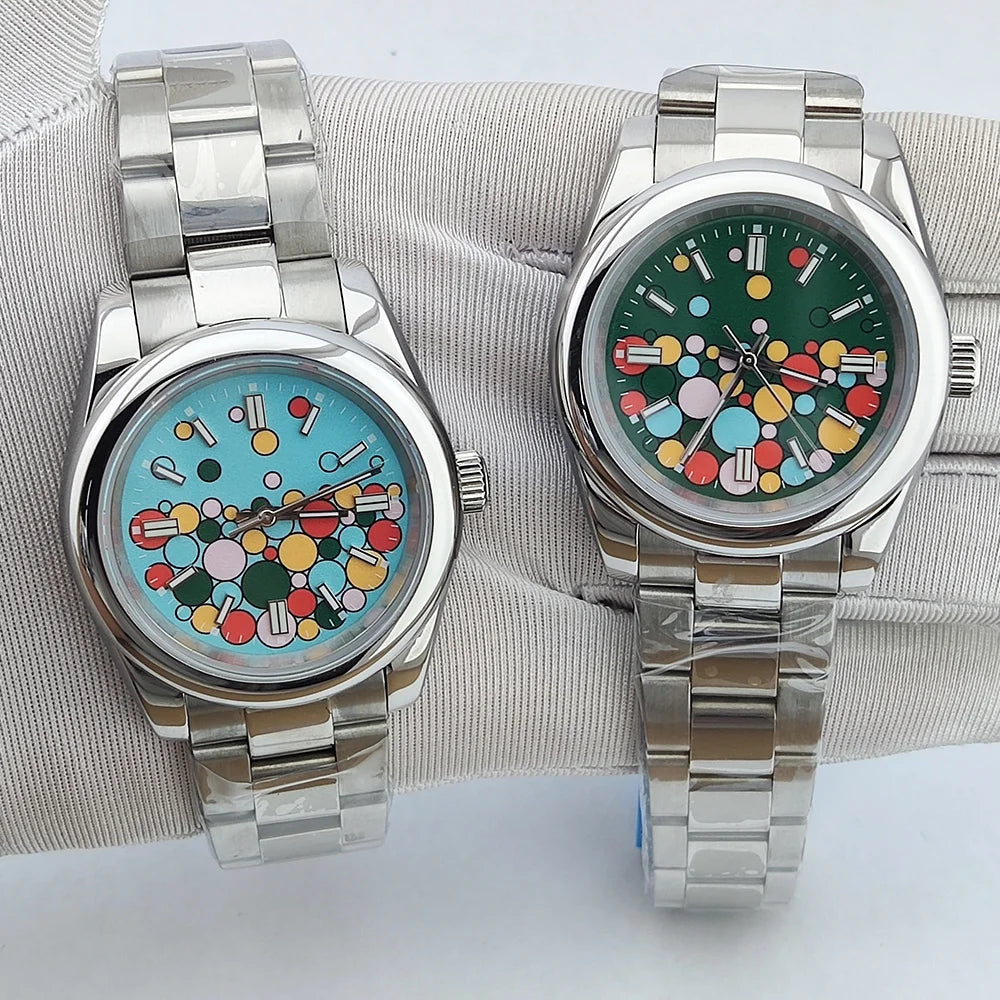 Bubble ball watch 36MM/39MM Women/Men Automatic Mechanical Watches NH35 Sapphire Stainless Steel 10Bar Relogio Masculino