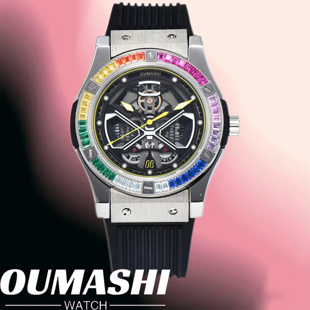 Luxury MITOTA8215 44.5mm Light Style Mechanical Watch 316L Stainless Steel Luminous Automatic Mechanical Waterproof Watch 10BRA
