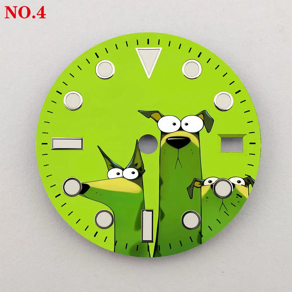 The 28.5mm dial NH35 dial creative color-printed series dial is suitable for NH35/36 movement wristwatch accessoriese