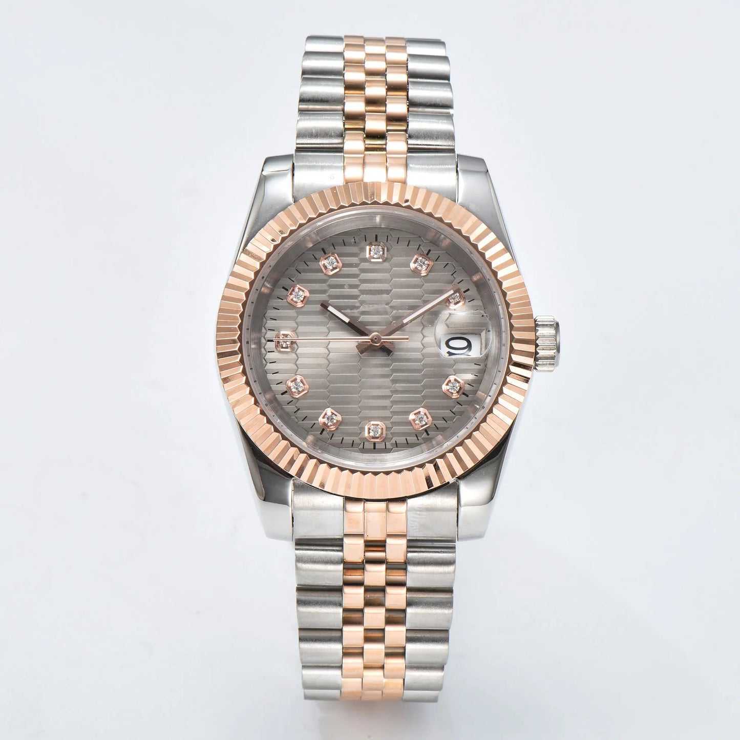 watches Men 36mm/39mm Automatic mechanical Rose Gold watch NH35 stainless steel sapphire waterproof 10Bar C3 green luminous