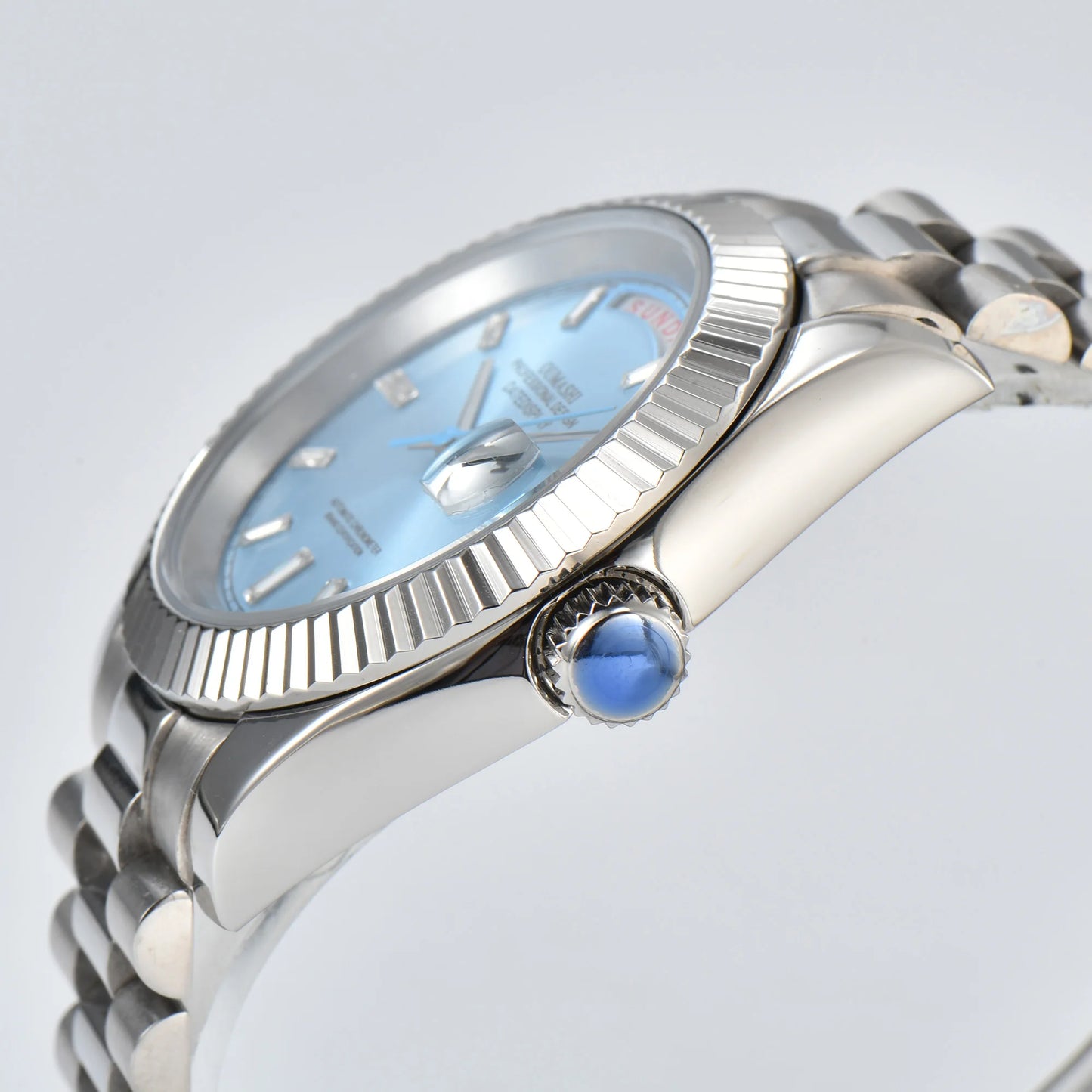 watch 8285 watches for men automatic movement mechanical watches Stainless Steel Sapphire Glass Case Waterproof Watch mens watch