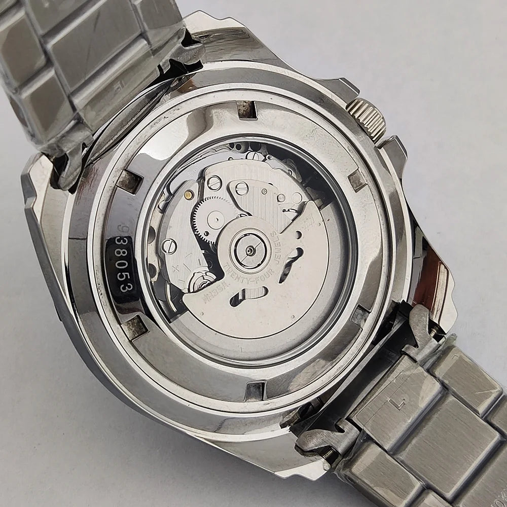 44mm Watch NH35 Sapphire glass luminous diving 200 meters dial 316L stainless steel automatic mechanical watch NH35 movement