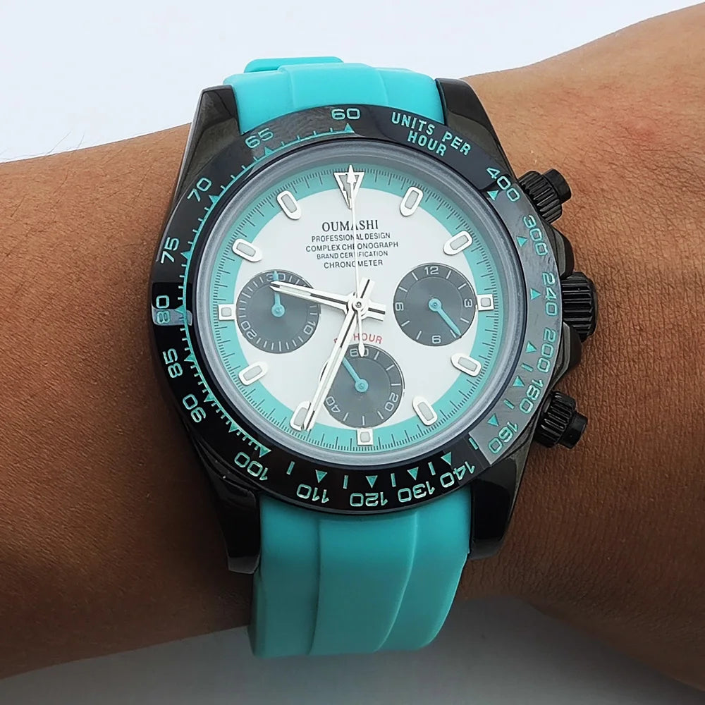 Luxury Watches Men's Chronograph 39.3mm New Men's watch Business Watch Men's VK63 Men's Chronograph watch VK63 Waterproof 10ATM