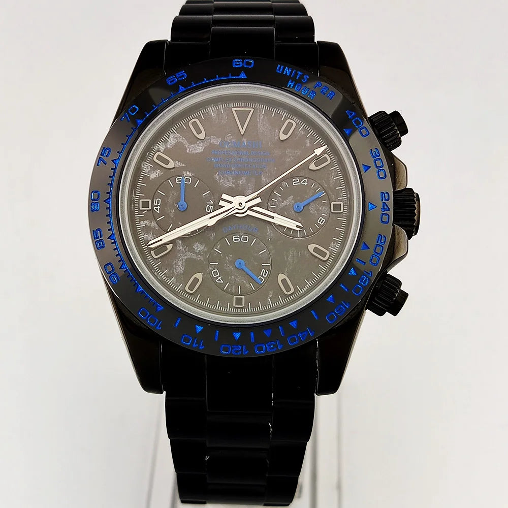 luxury 39.3mm watches VK63 Watch New Custom dial Men's watch Luxury quartz watch VK63 Sport Chronograph Sapphire Glass watch men