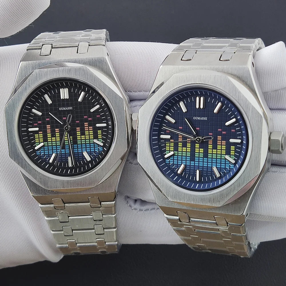 MIYOTA 8215 Men's Mechanical Automatic Watch Luxury C3 Glow-in-the Dark AR Sapphire 100m waterproof Music Festival Watch for men