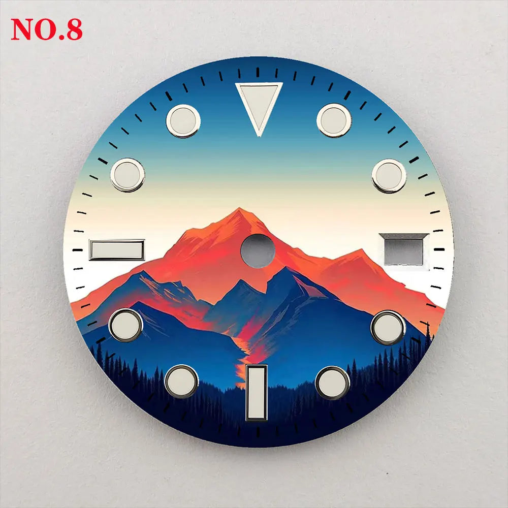 28.5mm Creative Watch Dial Suitable for NH35/36 Movement NH35 Watch Modification Accessories Custom LOGO Dial