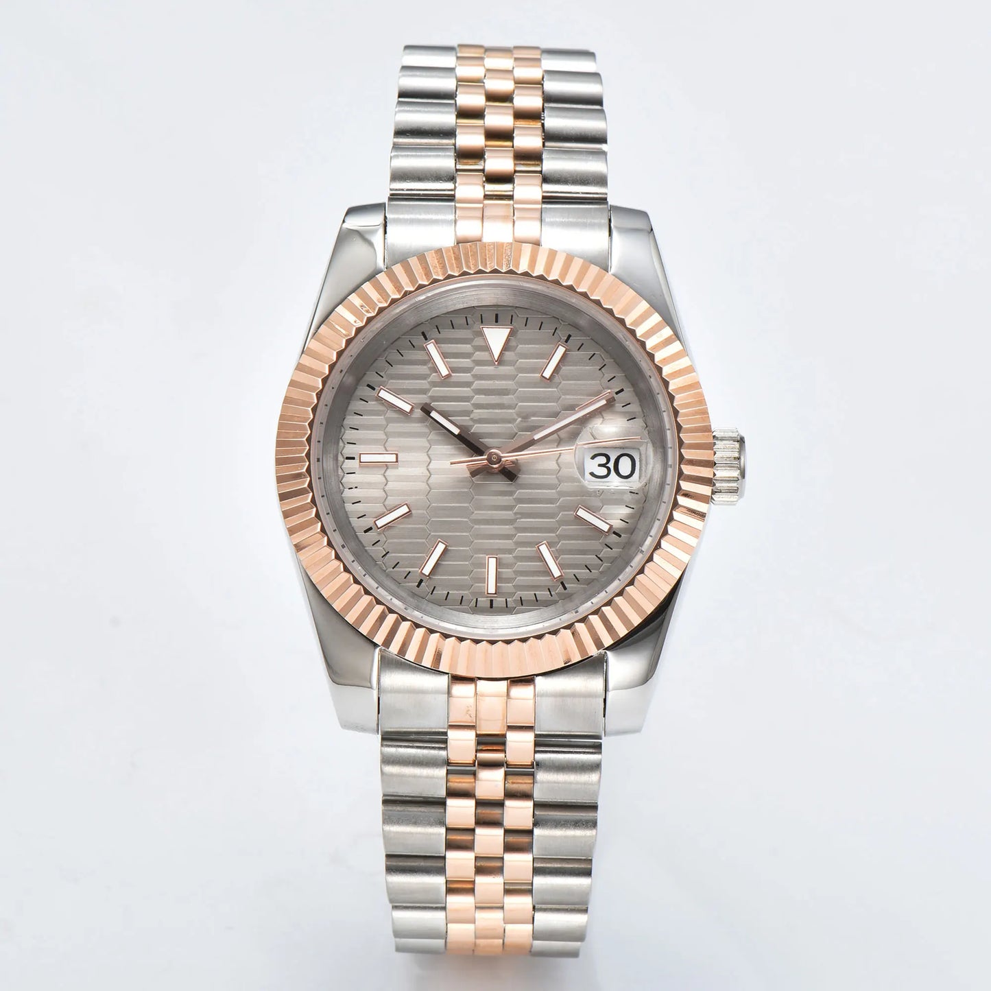 watches Men 36mm/39mm Automatic mechanical Rose Gold watch NH35 stainless steel sapphire waterproof 10Bar C3 green luminous