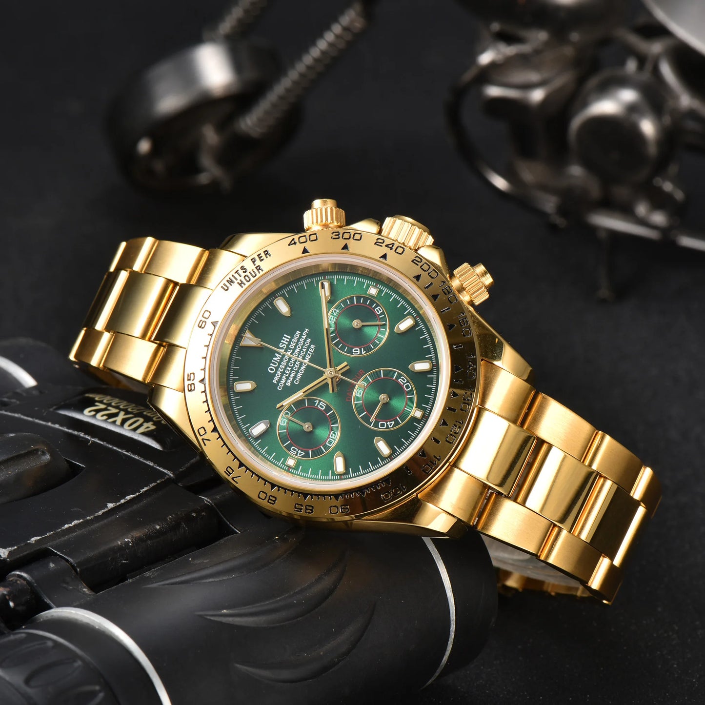 39.3mm Luxury Watch Men's Chronograph New Men's watch Business Watch Men's VK63 Men's Chronograph watch VK63 Waterproof 10ATM