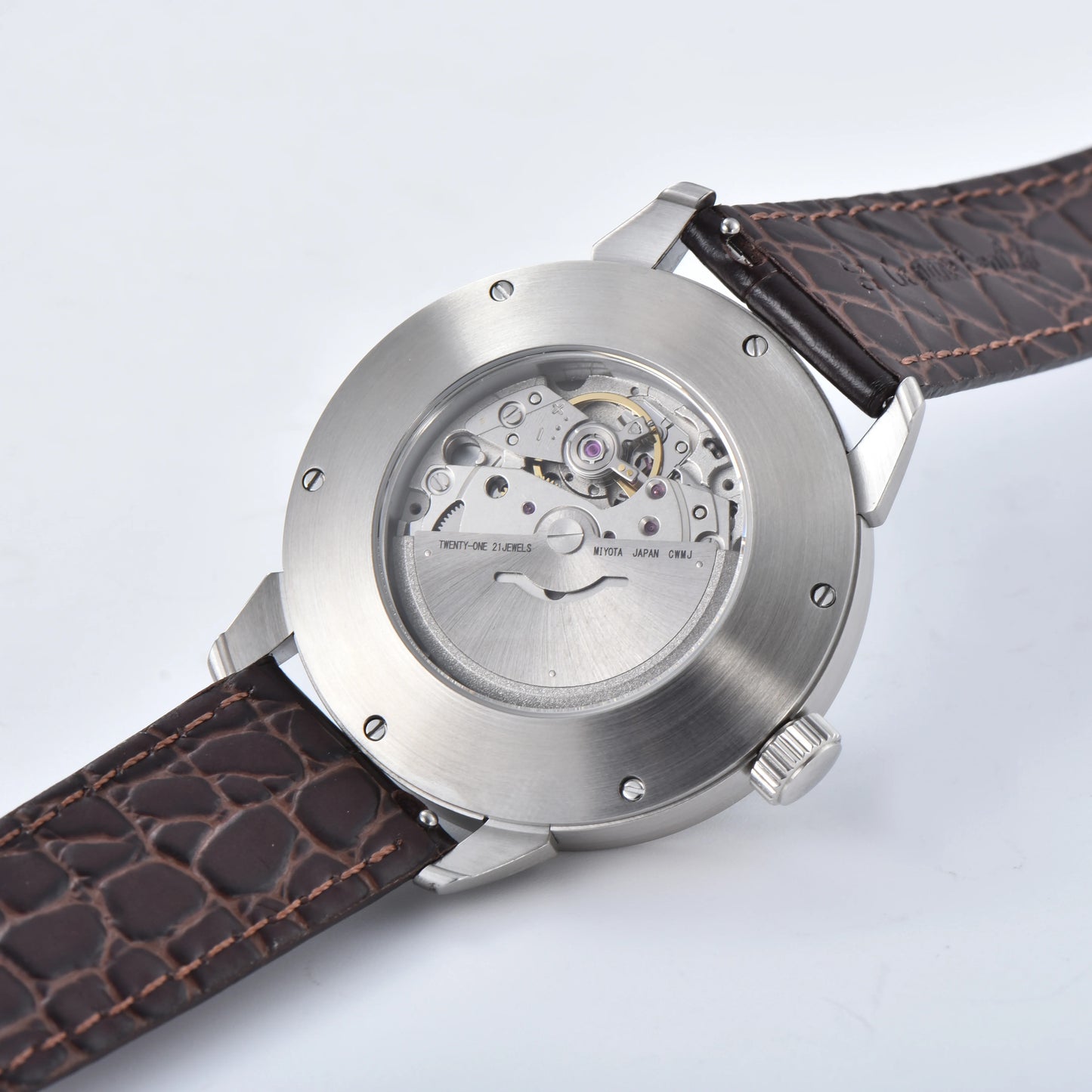 MIYOTA 8215 men's watch 42mm improved Automatic mechanical movement 316L green luminous stainless steel case will turn the watch
