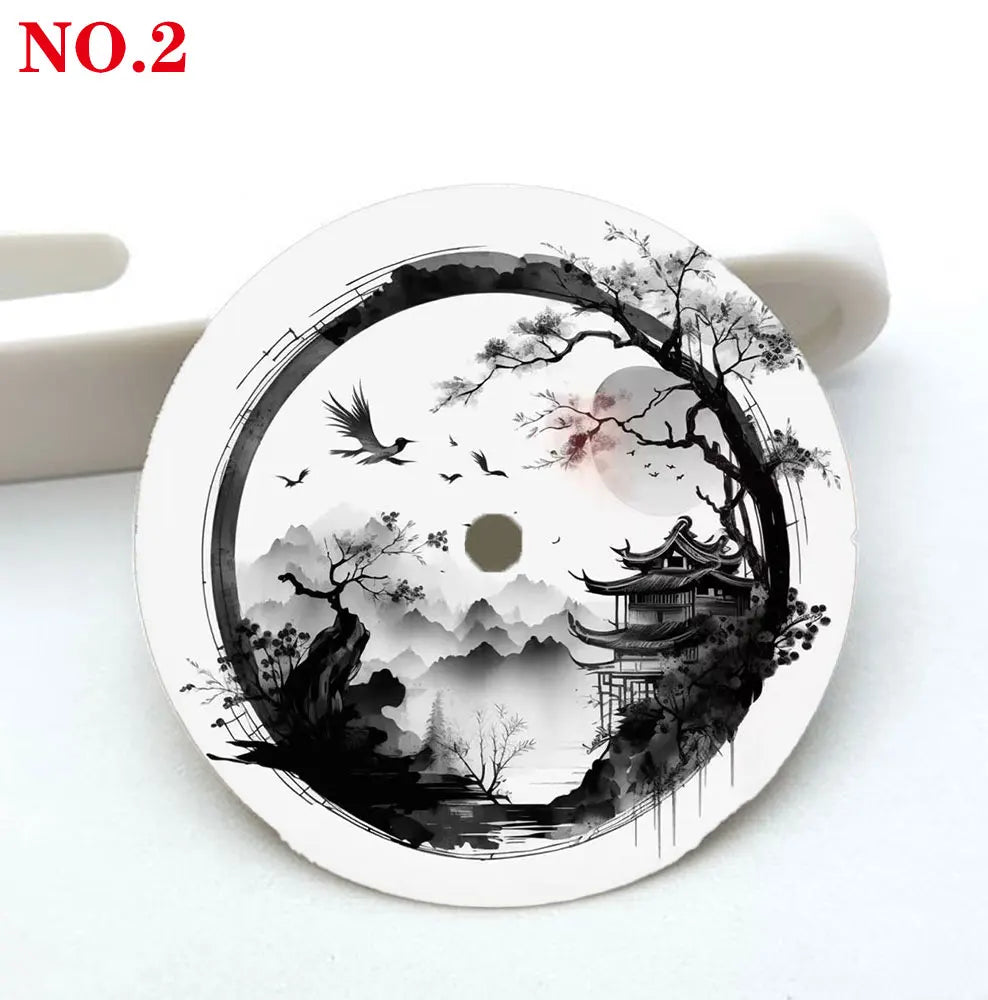 Watch dial 28.5mm NH35 dial  ink-wash painting dial color printing personalized dial suitable for NH35/36 movement