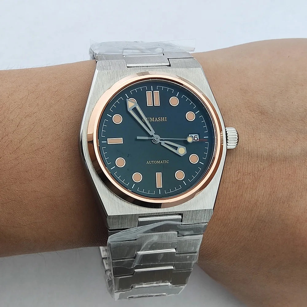 NEW WATCH player's NH35 Fashion Men's Automatic Mechanical Watch Luxury Sapphire AR Coating Stainless Steel Waterproof 10 Bar