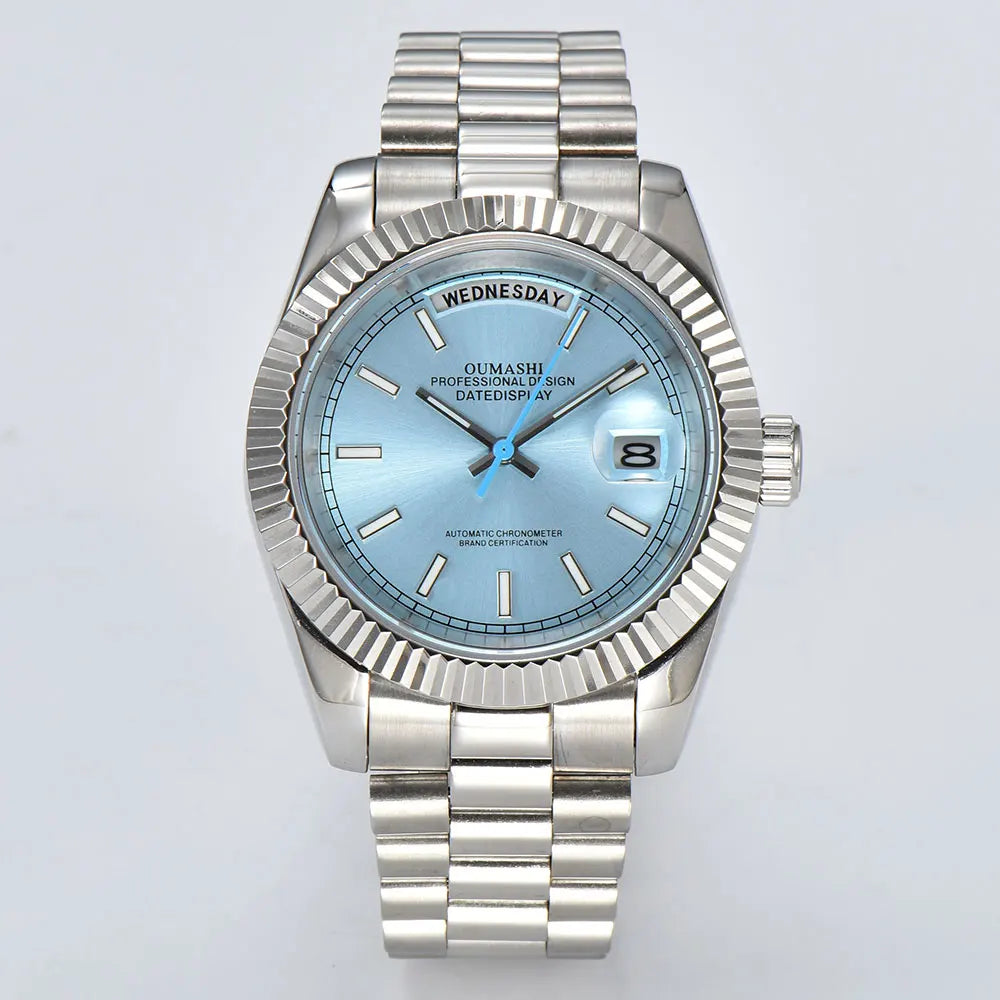 watch 8285 watches for men automatic movement mechanical watches Stainless Steel Sapphire Glass Case Waterproof Watch mens watch