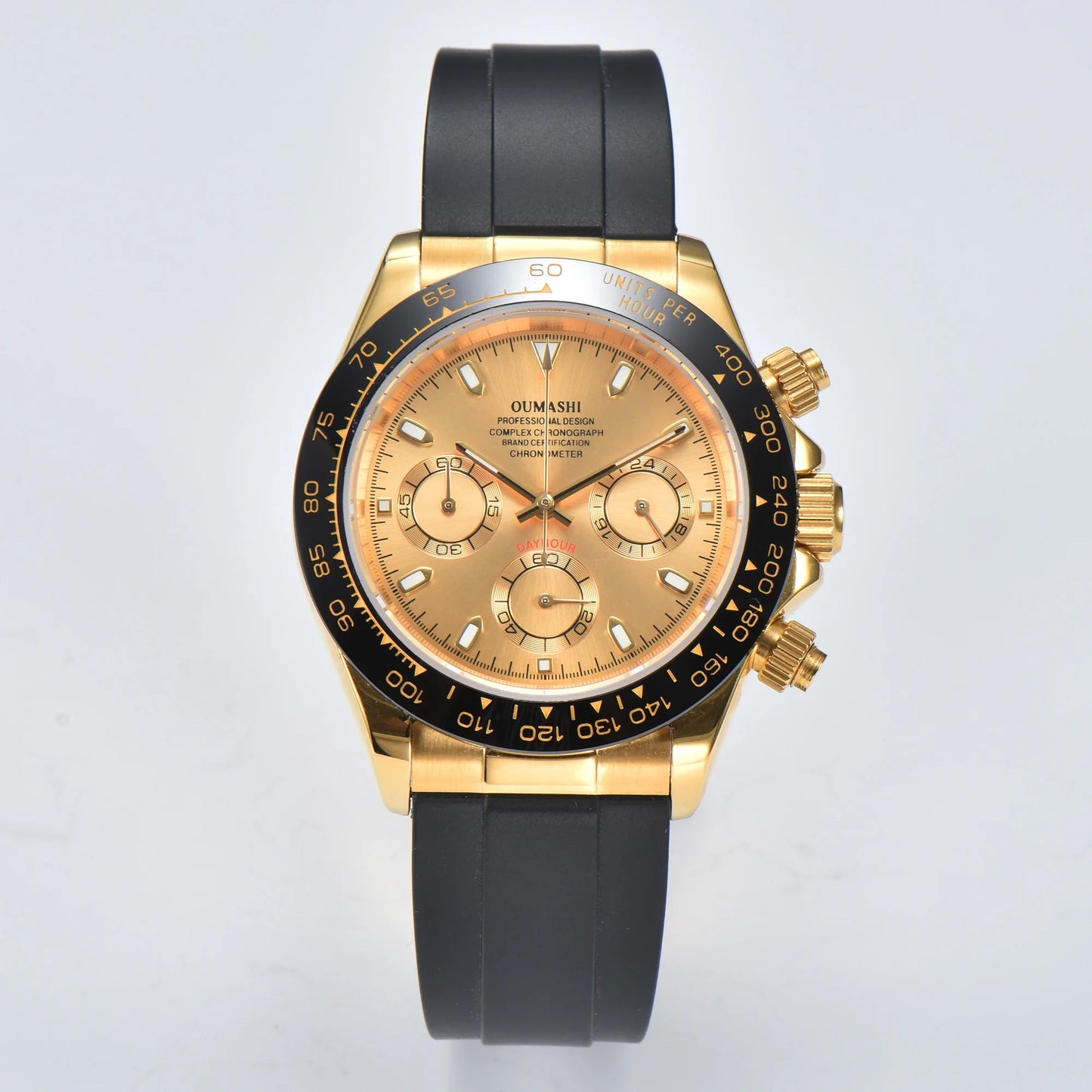 VK WATCH Luxury 39mm quartz Chronograph Business Watch Men's VK Series 63 Sport Sapphire Glass Gem dial Ceramic bezel insert