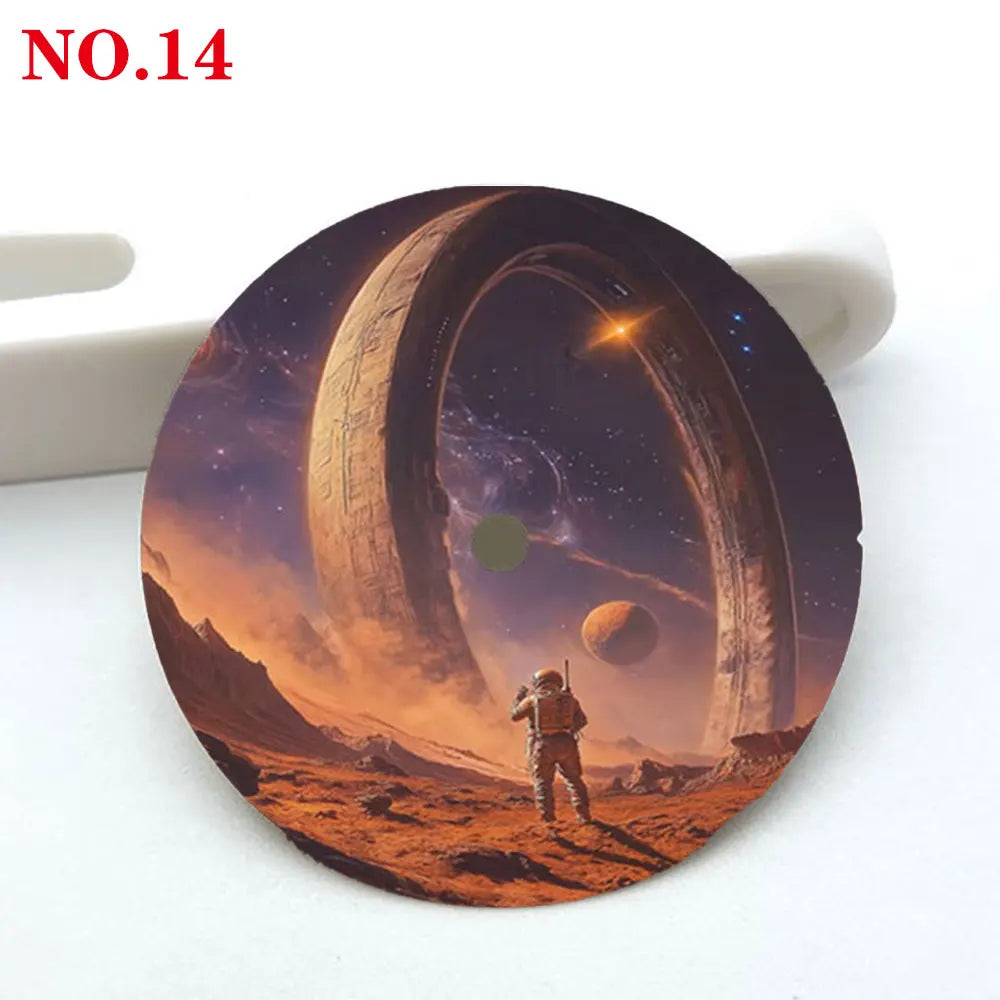 28.5mm watch dial NH35 dial astronaut custom dial color printing watch components compatible with NH35/36 movement
