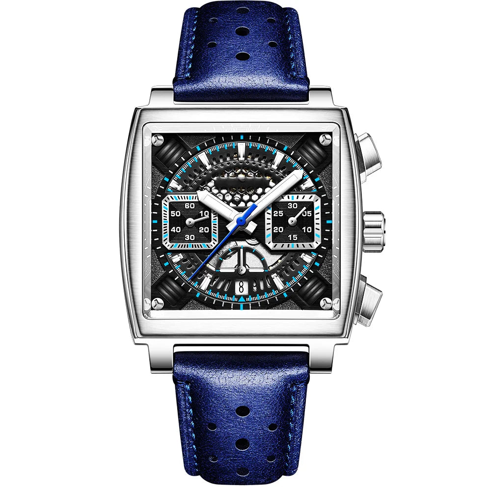 40mm ETA7750 Diving Watches ETA Automatic Multifunction Chronograph Movement Stainless Steel Waterproof Watch  For Men business