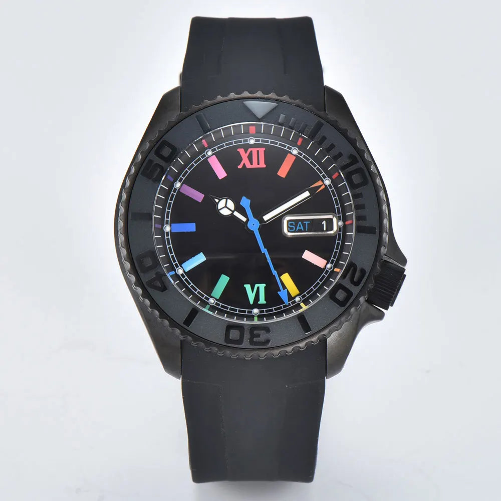 Luxury Watches Men 41.5mm SKX007 NH36 Automatic Mechanical Watch Sapphire Mirror Waterproof Stainless Steel Diving