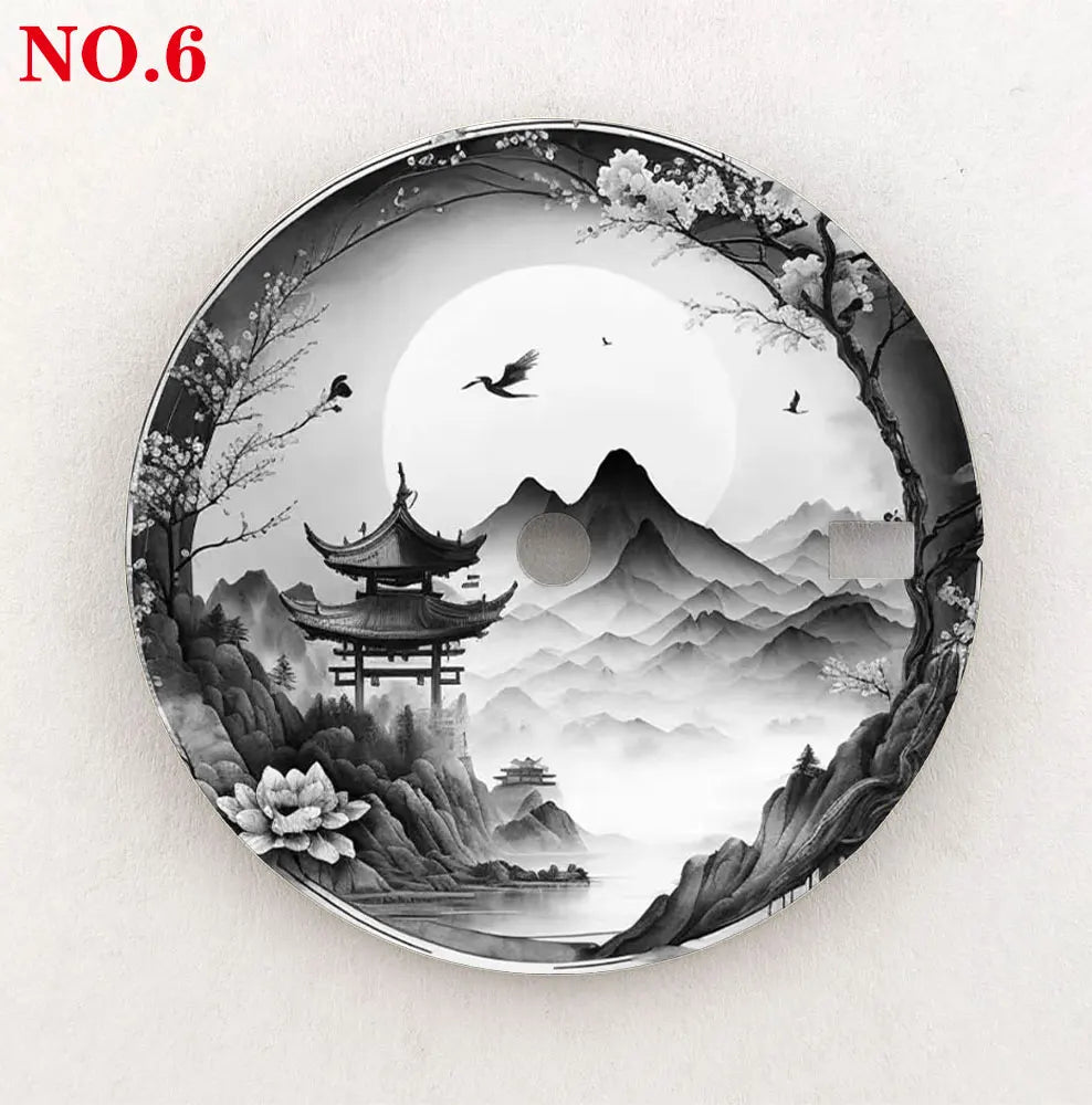 Watch dial 28.5mm NH35 dial  ink-wash painting dial color printing personalized dial suitable for NH35/36 movement