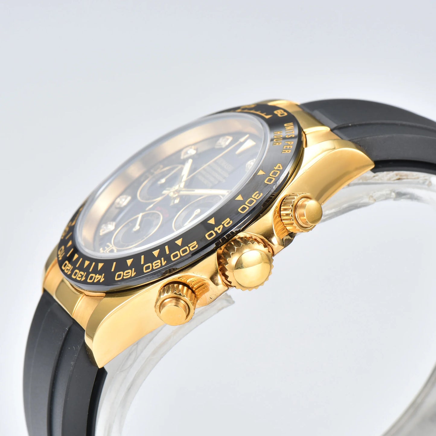 VK WATCH Luxury 39mm quartz Chronograph Business Watch Men's VK Series 63 Sport Sapphire Glass Gem dial Ceramic bezel insert