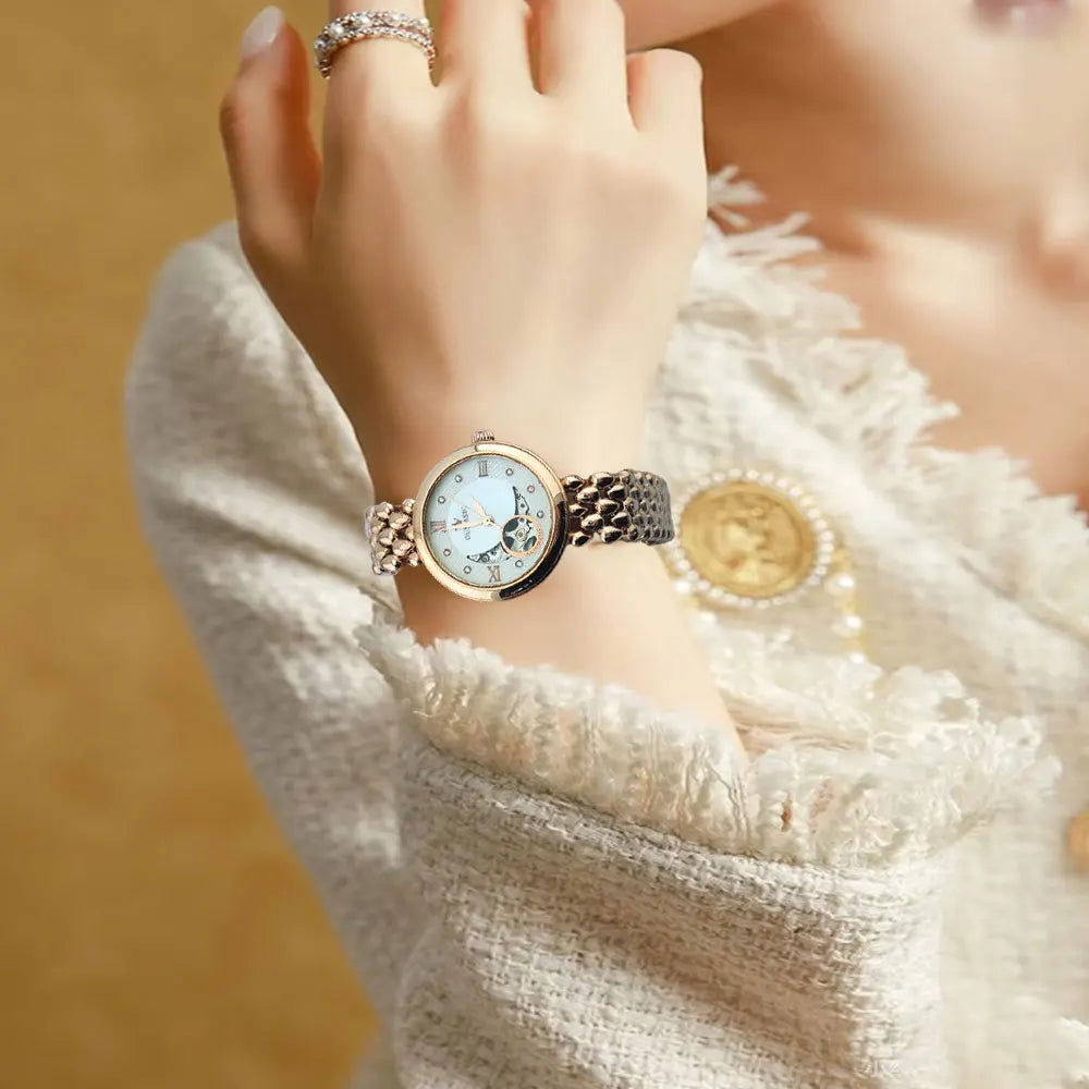 Luxury Fashion Women's Wristwatch Watch For Women Mechanical watch Ladies Elegant Gift Waterproof  5ATM Clock Reloj