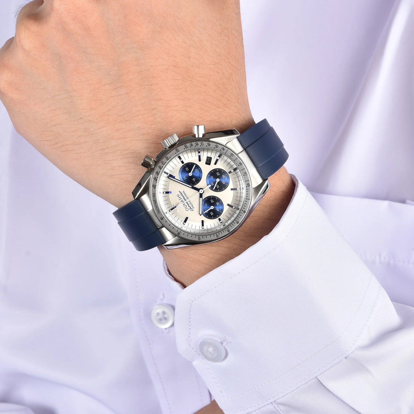 41.5mm Watch VK63 Movement Men's Watch Moonshot Design Fashion six-pin sapphire mirror luxury watch waterproof 10ATM
